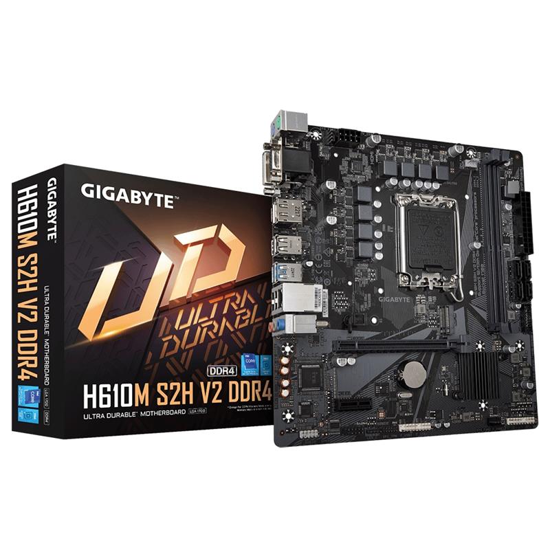 Gigabyte H610M S2H V2 DDR4 (rev. 1.0) Intel H610 Express LGA 1700 micro ATX