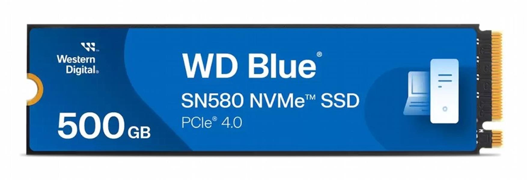 WD SSD M.2 (2280) 500GB Blue SN580 PCIe 4.0/NVMe (Di)