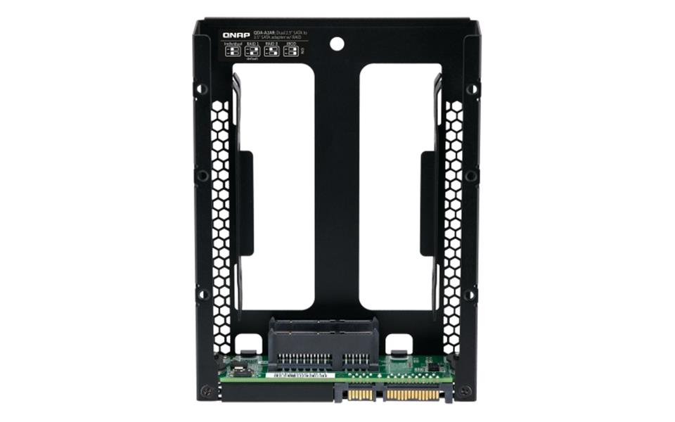 QNAP QDA-A2AR behuizing voor opslagstations HDD-/SSD-behuizing Zwart 2.5""