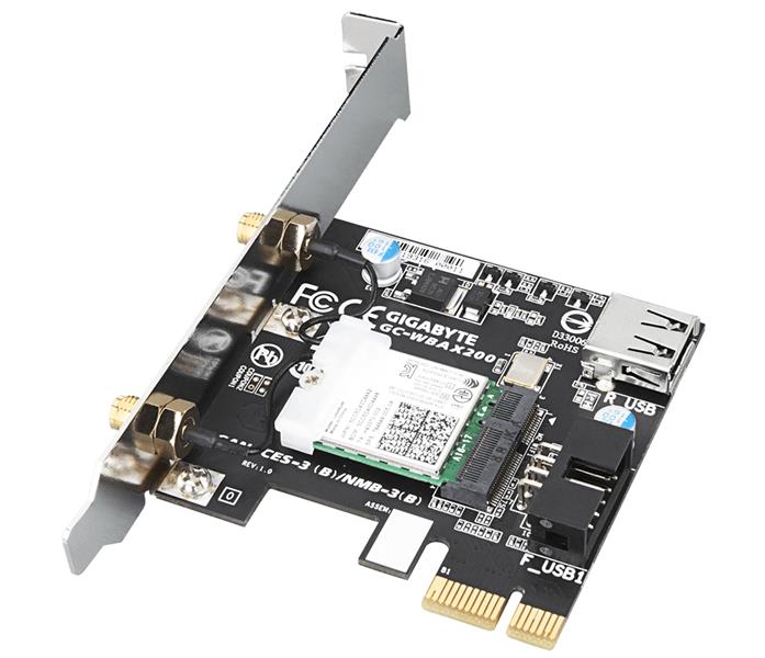 Gigabyte GC-WBAX200 netwerkkaart Intern WLAN / Bluetooth 2400 Mbit/s