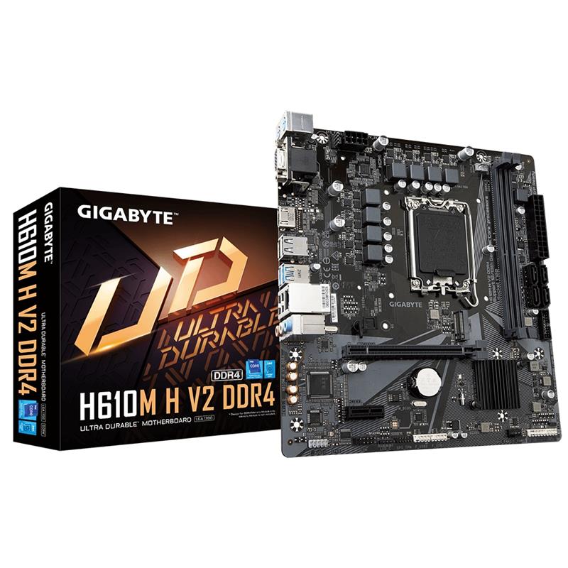 Gigabyte H610M H V2 DDR4 (rev. 1.0) Intel H610 LGA 1700 micro ATX