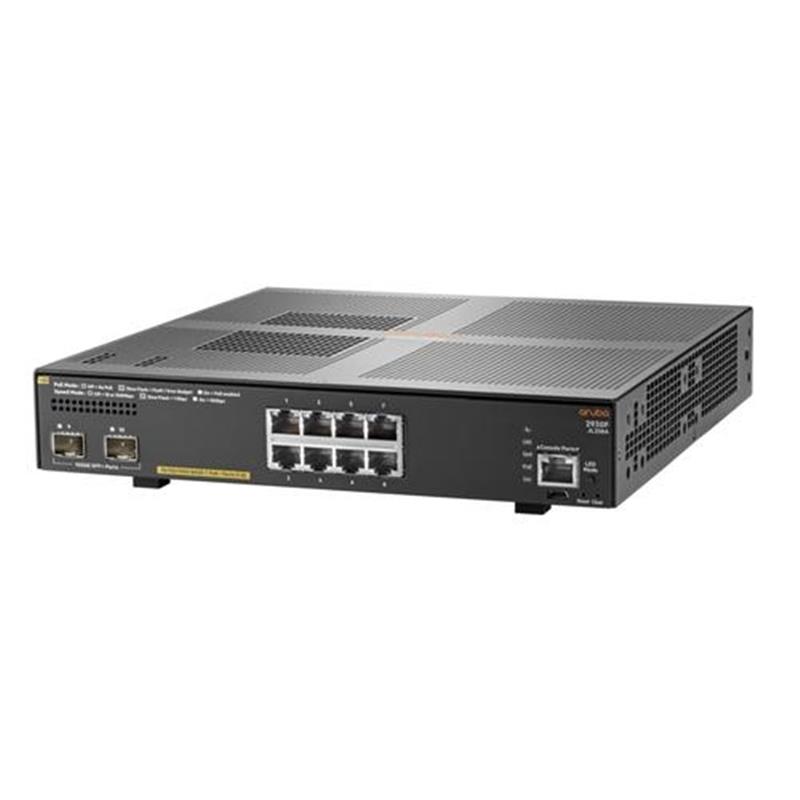 HPE Aruba Switch 2930F-8G 8xGBit/2xSFP+ PoE+ JL258A