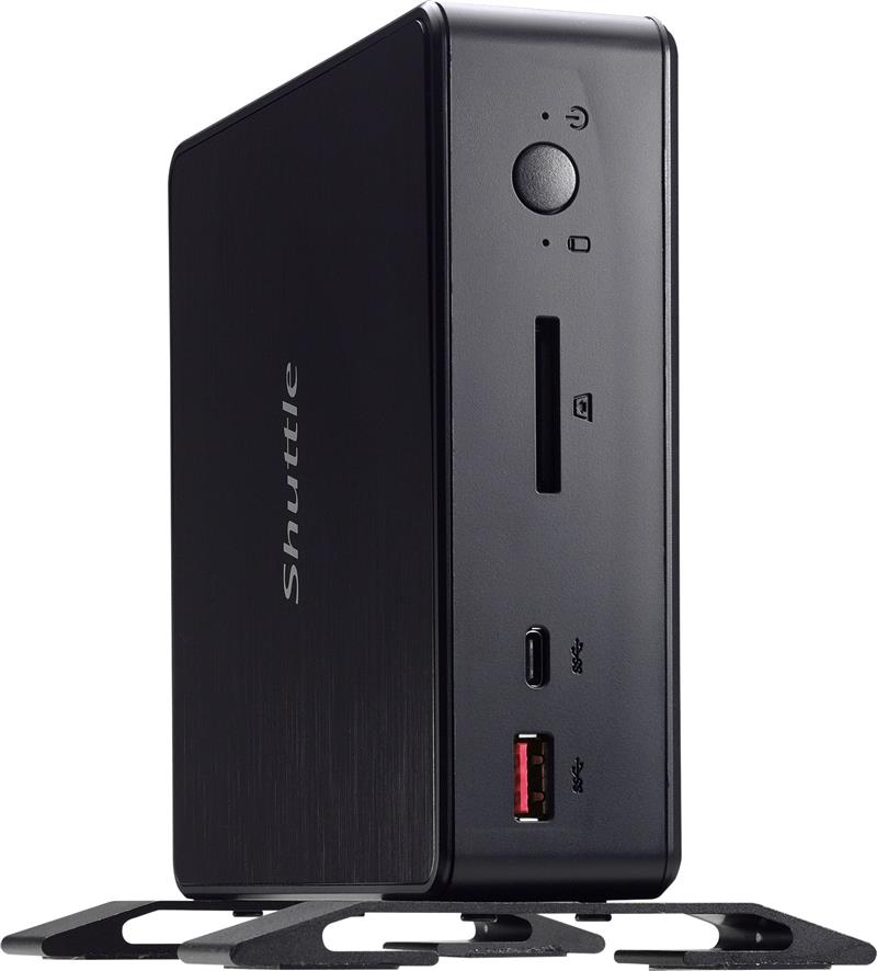 Shuttle XP? slim NC10U7 PC/workstation barebone i7-8565U 1,8 GHz Zwart Intel SoC FCBGA1528