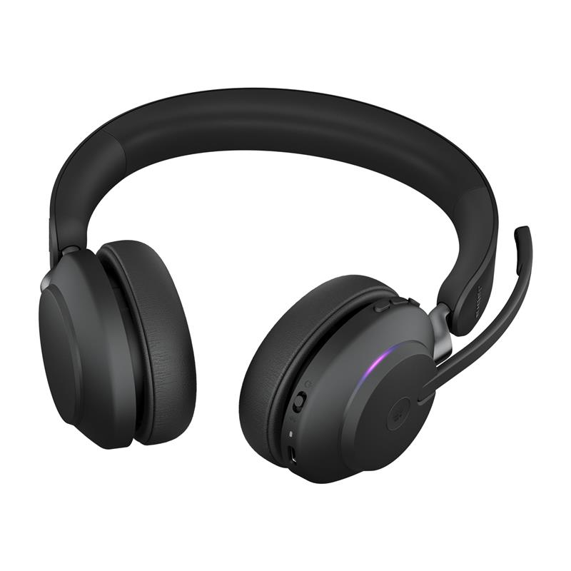 Jabra Evolve2 65, MS Stereo Headset Draadloos Hoofdband Kantoor/callcenter USB Type-A Bluetooth Zwart