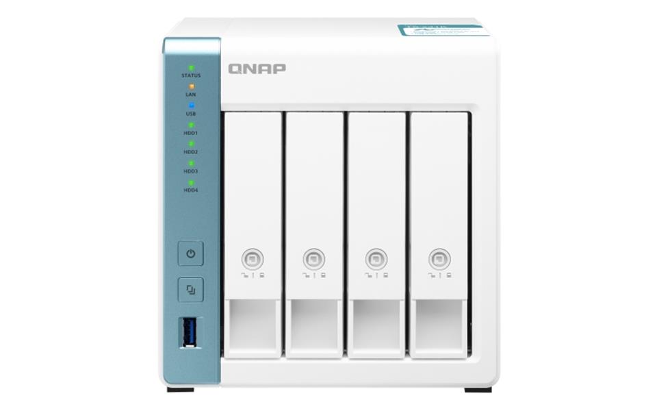 QNAP TS-431K data-opslag-server NAS Tower Ethernet LAN Wit Alpine AL-214