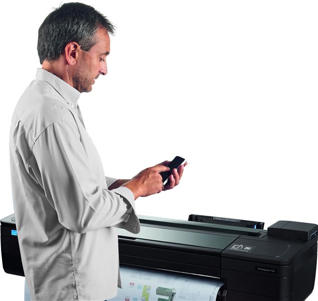HP Designjet T730 36 grootformaat-printer Thermische inkjet Kleur 2400 x 1200 DPI A0 (841 x 1189 mm) Ethernet LAN