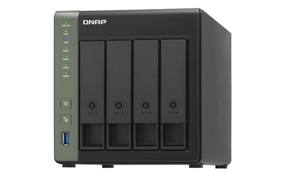 QNAP TS-431X3 NAS Tower Ethernet LAN Zwart Alpine AL-314