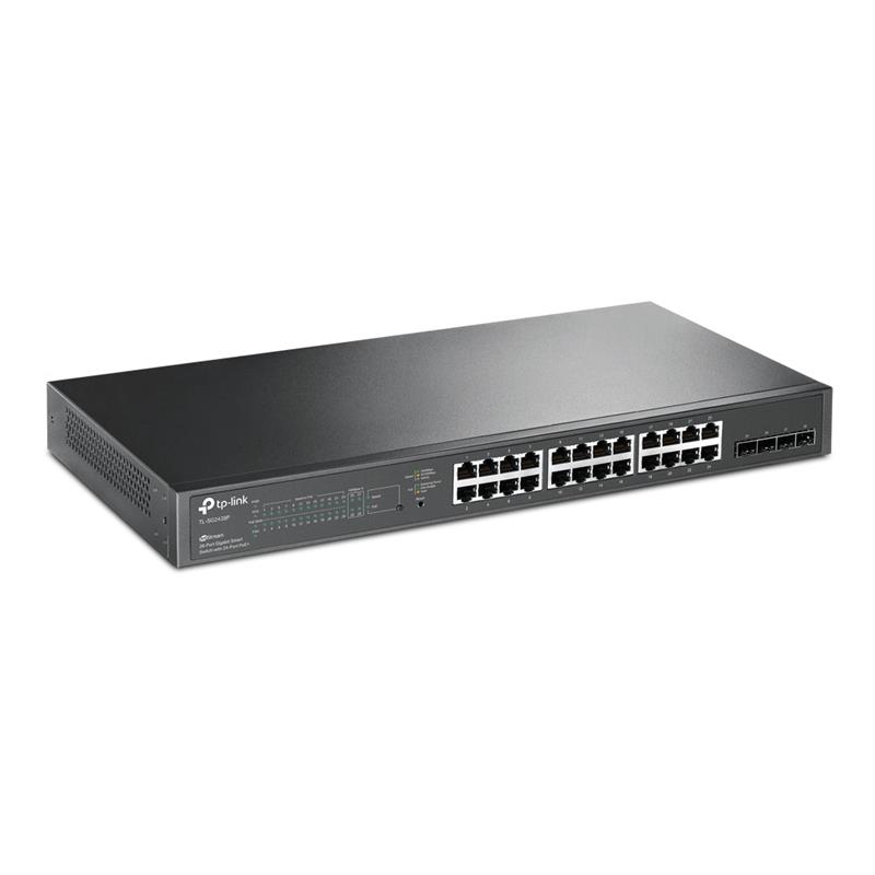 TP-Link TL-SG2428P netwerk-switch Managed L2/L2+ Gigabit Ethernet (10/100/1000) Power over Ethernet (PoE) 1U Zwart