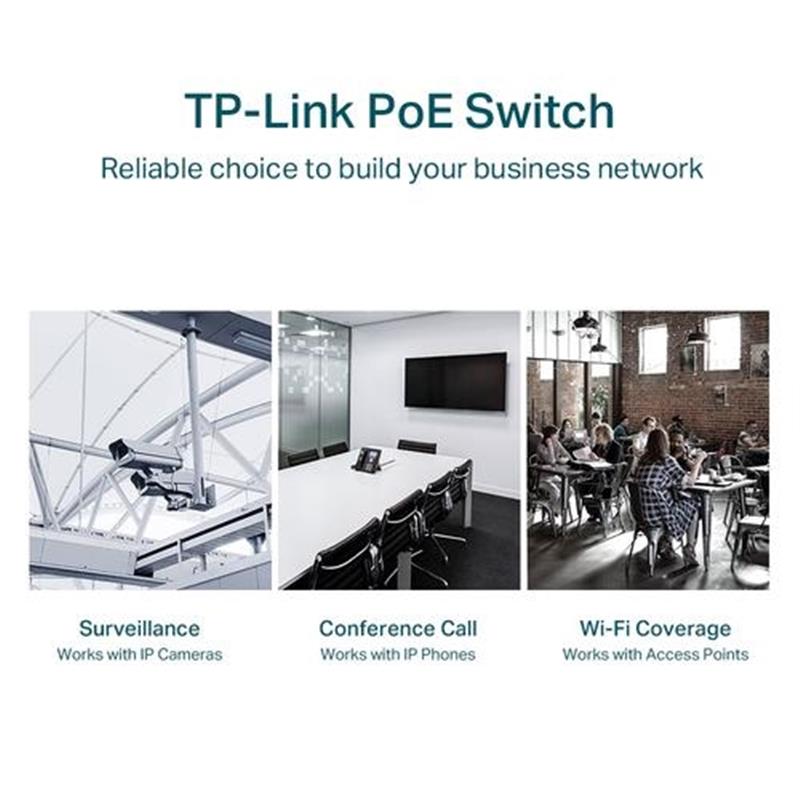 TP-LINK TL-SG1428PE netwerk-switch Managed Gigabit Ethernet (10/100/1000) Power over Ethernet (PoE) 1U Zwart