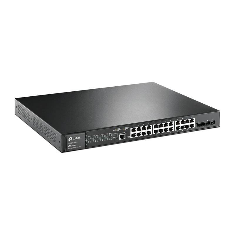 TP-Link TL-SG3428MP netwerk-switch Managed L2/L3 Gigabit Ethernet (10/100/1000) Power over Ethernet (PoE) 1U Zwart