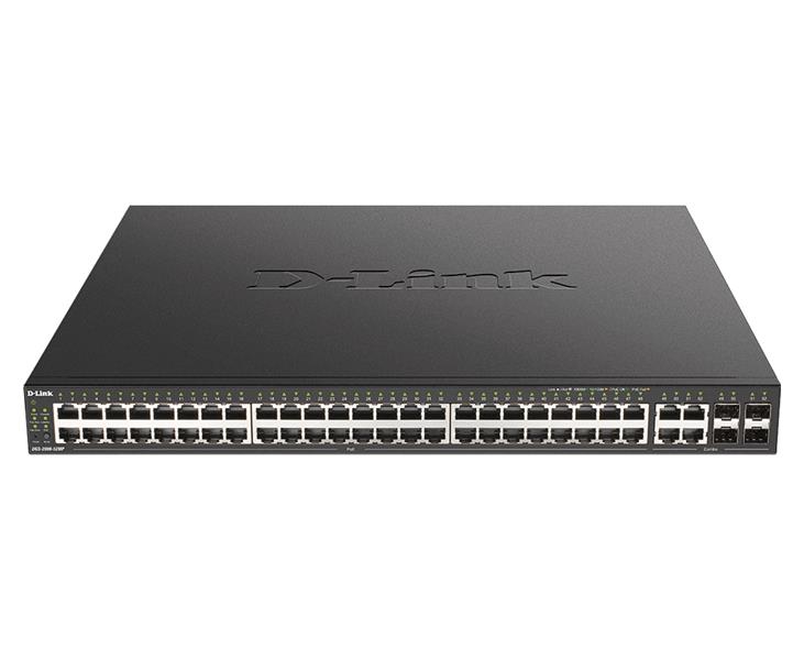D-Link DGS-2000-52MP netwerk-switch Managed L2/L3 Gigabit Ethernet (10/100/1000) Power over Ethernet (PoE) 1U Zwart