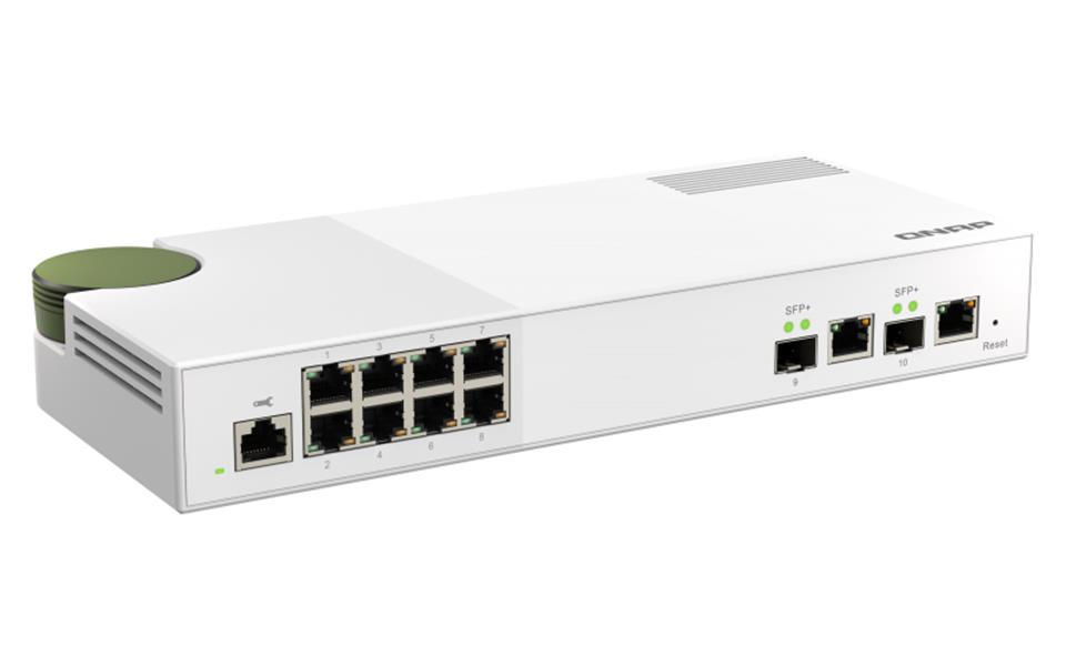 QNAP QSW-M2108-2C netwerk-switch Managed L2 2.5G Ethernet Grijs