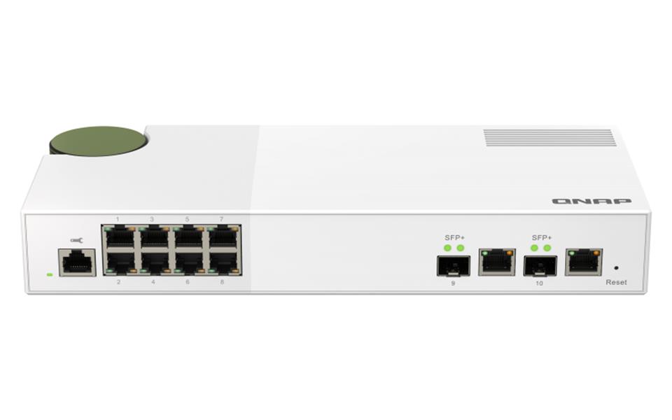 QNAP QSW-M2108-2C netwerk-switch Managed L2 2.5G Ethernet Grijs