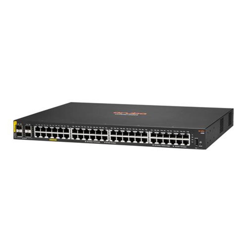 HPE Aruba Switch CX 6100 48G 4SFP+ 48xGBit/4xSFP+ PoE 370W JL675A