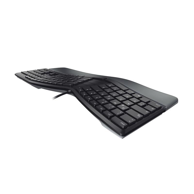 CHERRY KC 4500 ERGO toetsenbord USB QWERTY Amerikaans Engels Zwart