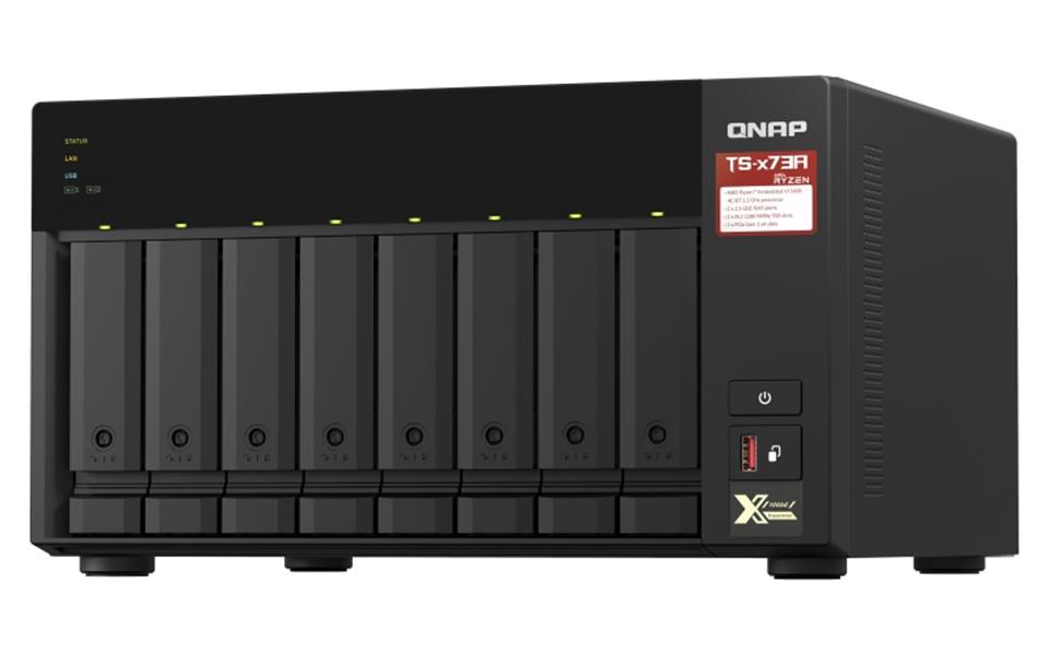 QNAP TS-873A NAS Tower Ethernet LAN Antraciet V1500B