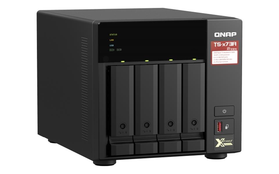 QNAP TS-473A NAS Tower Ethernet LAN Zwart V1500B