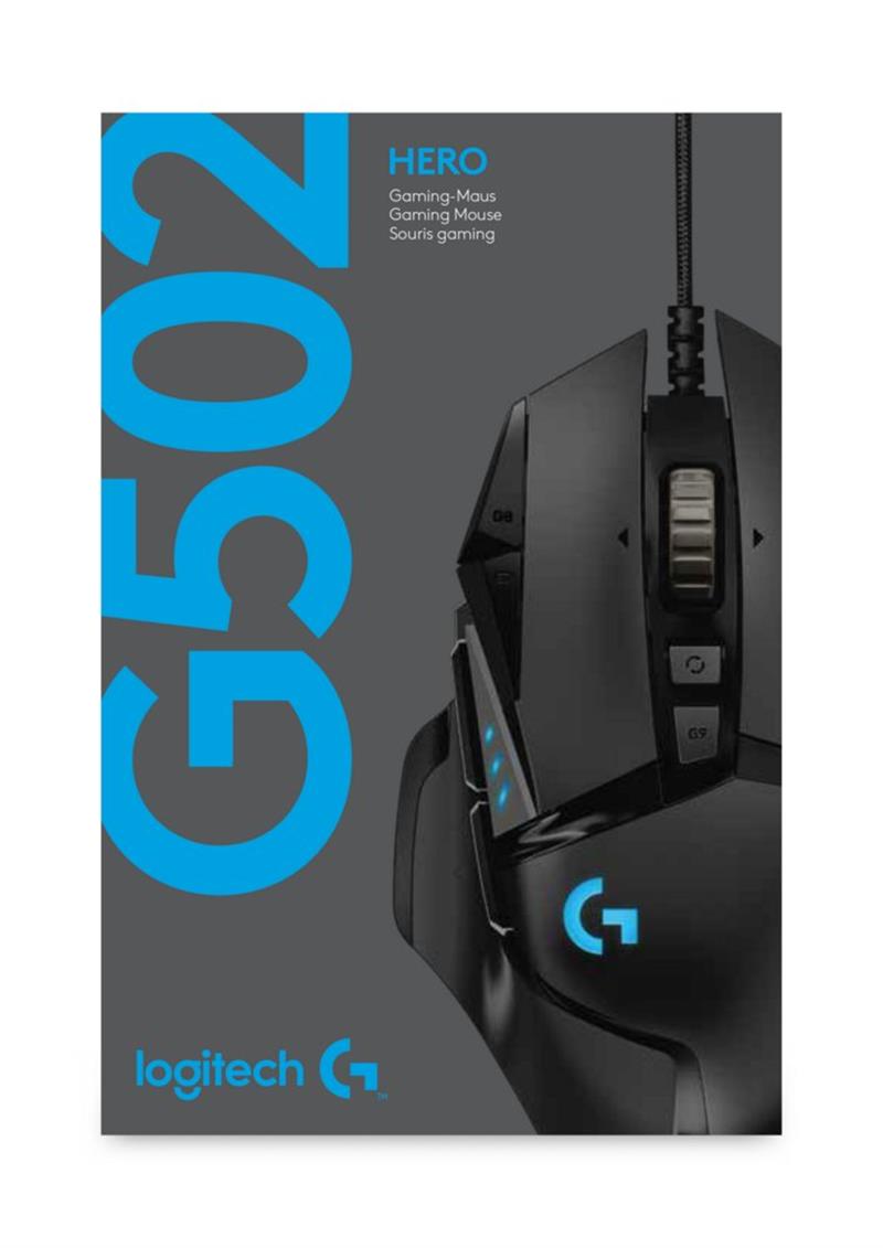 Logitech G502 Hero muis USB Optisch 16000 DPI Rechtshandig