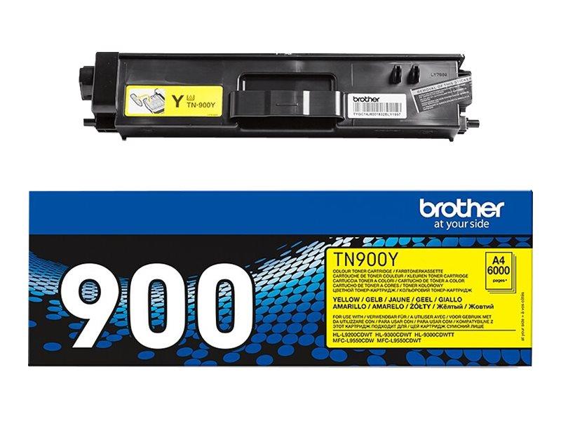 Brother TN-900Y tonercartridge Origineel Geel 1 stuk(s)