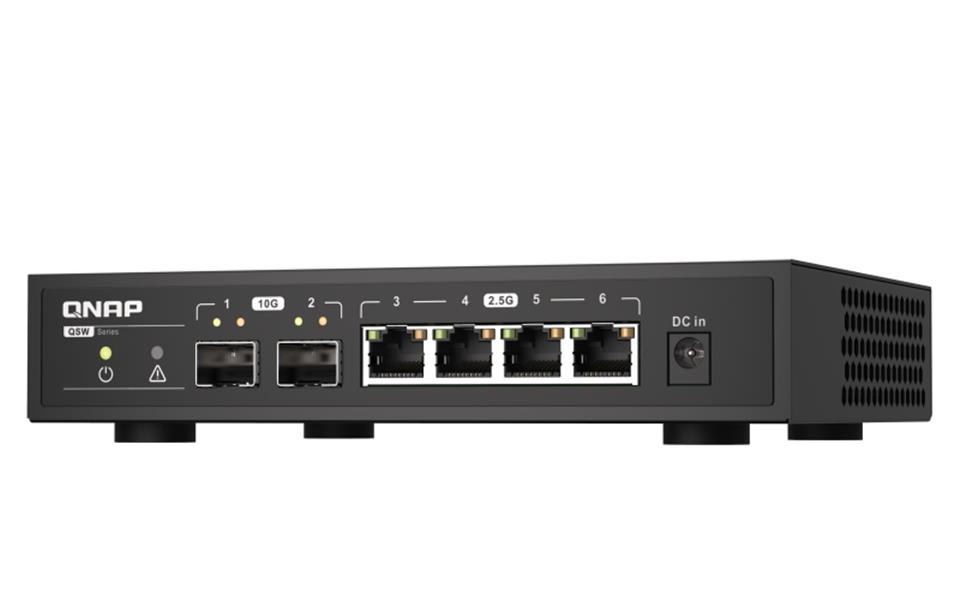 QNAP QSW-2104-2S netwerk-switch Unmanaged 2.5G Ethernet