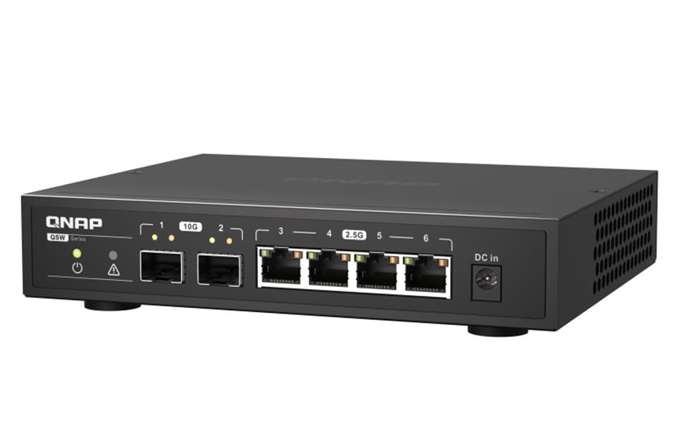 QNAP QSW-2104-2S netwerk-switch Unmanaged 2.5G Ethernet