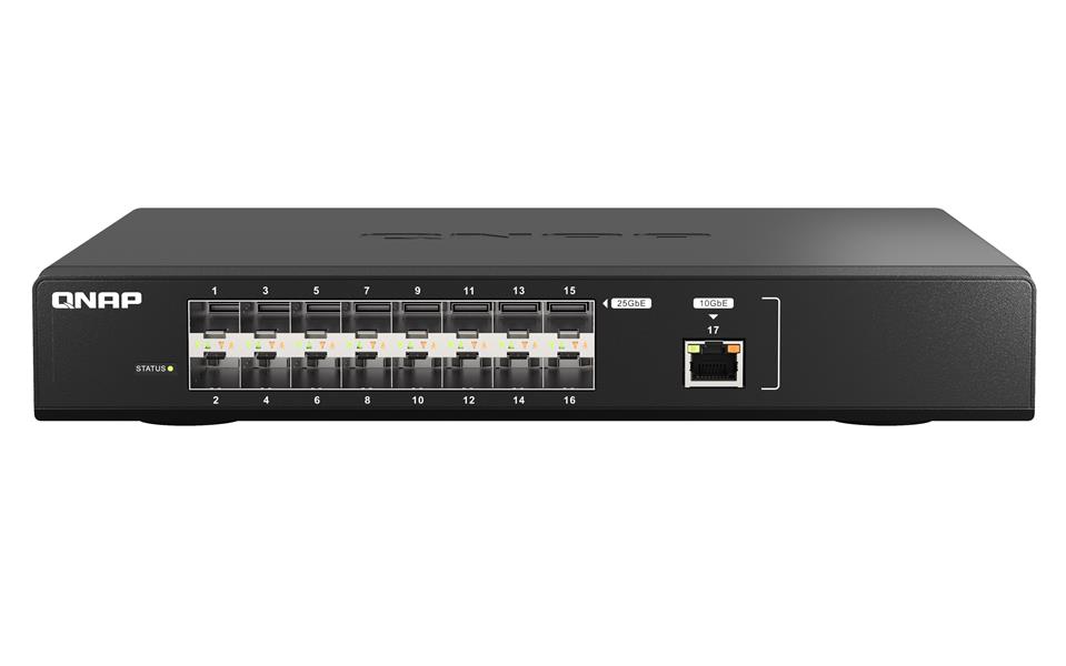 QNAP QSW-M5216-1T netwerk-switch Managed L2 10G Ethernet (100/1000/10000) Zwart