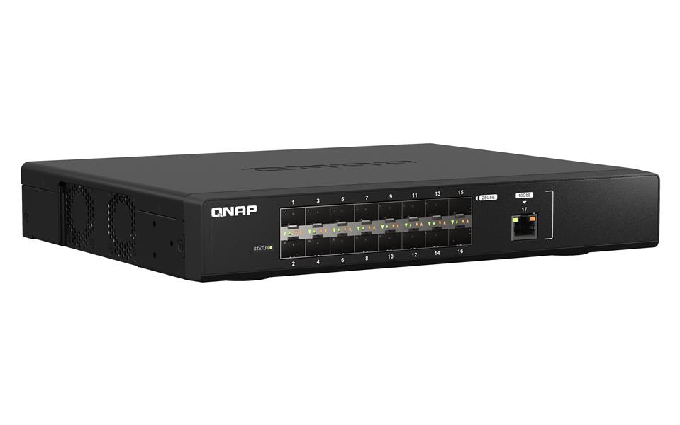 QNAP QSW-M5216-1T netwerk-switch Managed L2 10G Ethernet (100/1000/10000) Zwart