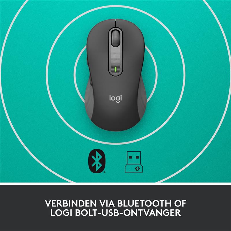 Logitech Signature M650 muis Rechtshandig RF draadloos + Bluetooth Optisch 2000 DPI