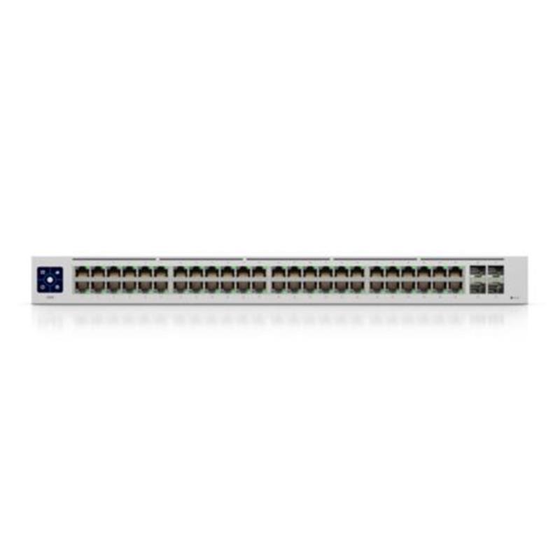 Ubiquiti Switch UniFi 48xRJ45 GBit/4xSFP Managed Gen2 19 Rack-Mountable, Fanless, 1,3 Touchscreen