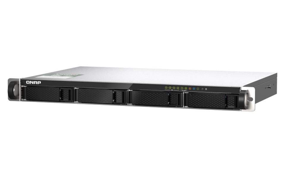 QNAP TS-435XEU NAS Rack (1U) Ethernet LAN Zwart, Grijs CN9131