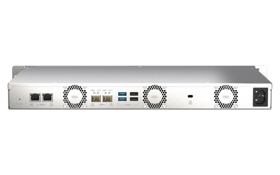 QNAP TS-435XEU NAS Rack (1U) Ethernet LAN Zwart, Grijs CN9131