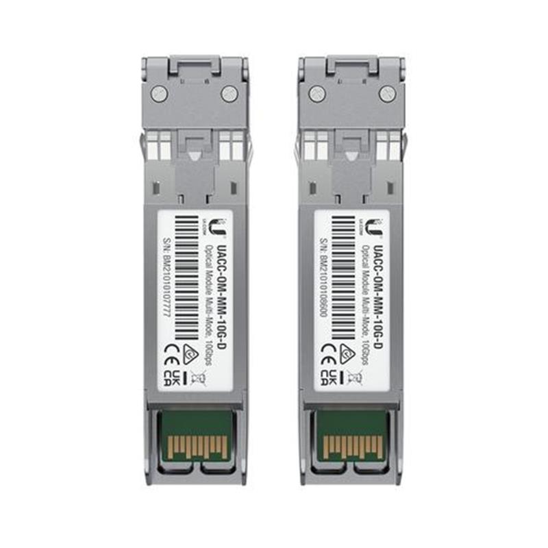 Ubiquiti SFP+ UACC-OM-MM-10G-D-2 Multi-Mode Fiber LC (2er-Pack) UF-MM-10G: SFP+, 10 Gbps