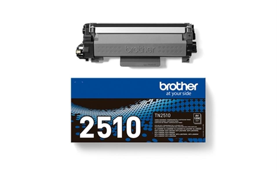 Brother TN2510 Black Toner Cartridge ISO Yield up to 1.200 pages tonercartridge 1 stuk(s) Origineel