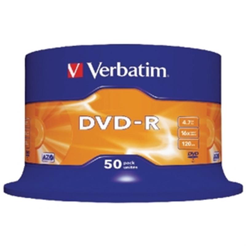 Verbatim DVD-R Matt Silver 4,7 GB 50 stuk(s)