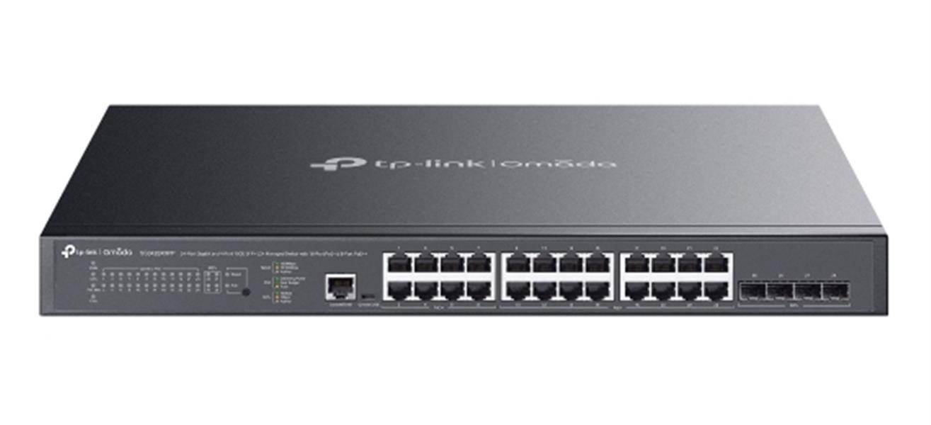 TP-Link Omada SG3428XMPP netwerk-switch Managed L2+ Gigabit Ethernet (10/100/1000) Power over Ethernet (PoE) 1U Zwart