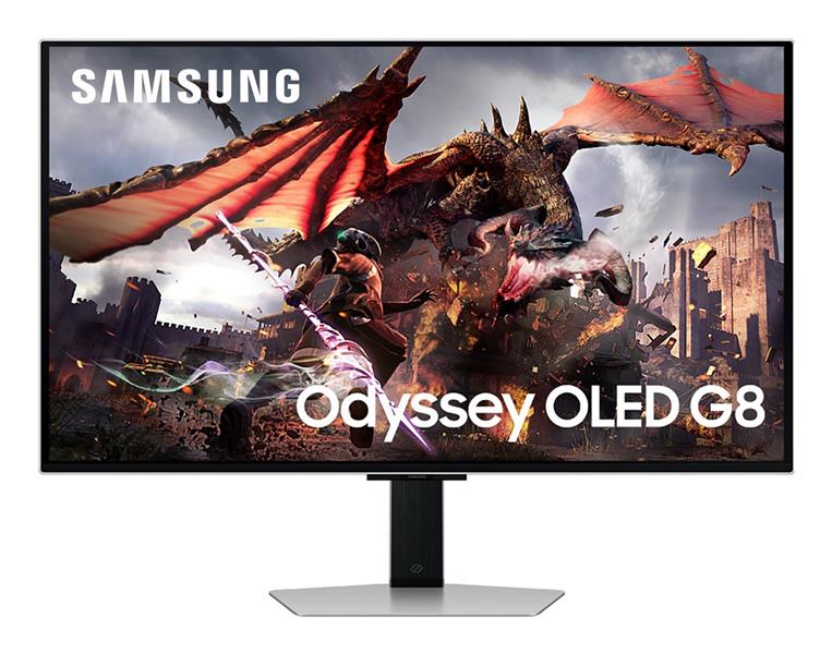 Samsung Odyssey OLED G8 G80SD computer monitor 81,3 cm (32"") 3840 x 2160 Pixels 4K Ultra HD Zilver
