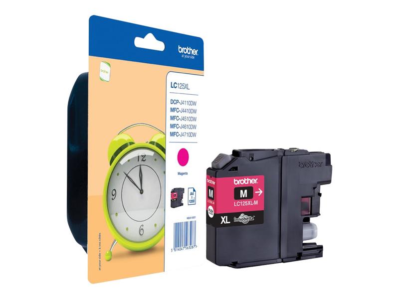 Brother LC-125XLM inktcartridge Origineel Magenta 1 stuk(s)