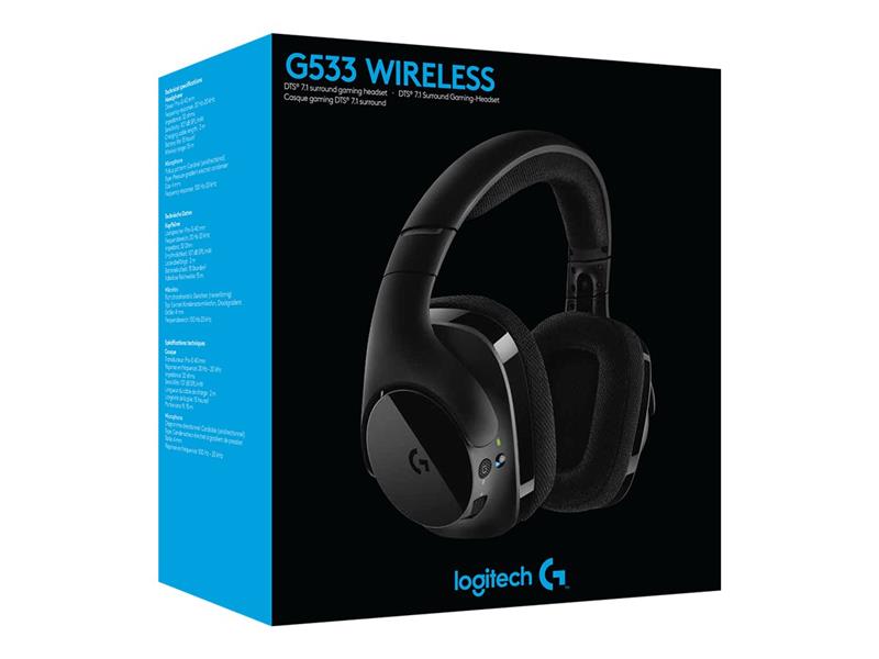 LOGITECH G533 Wireless DTS 7 1 Surround Gaming Headset
