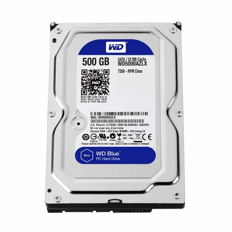 WD HD3.5 SATA3 500GB WD5000AZLX / 7.2k Blue (Di)