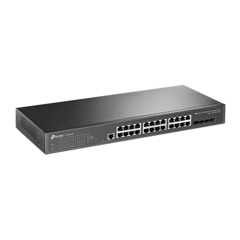 TP-LINK TL-SG3428X netwerk-switch Managed L2+ Gigabit Ethernet (10/100/1000) Zwart