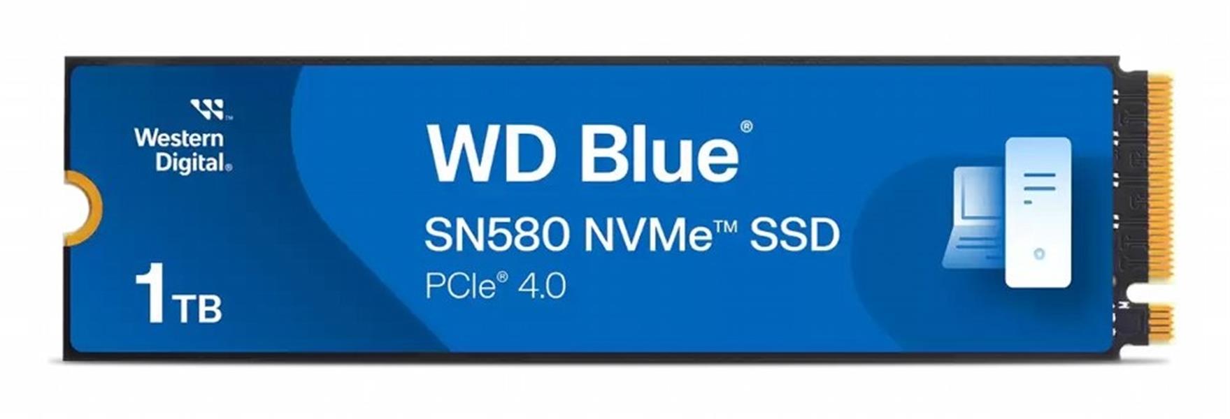 Western Digital SN580 WD Blue SSD 1 TB M 2 NVMe PCIe Gen 4x4 4150 MB s