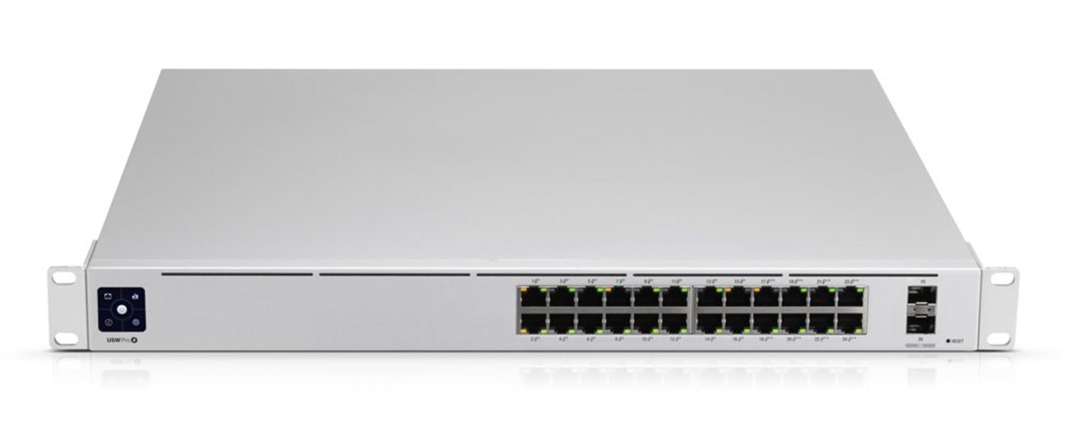 Ubiquiti Switch UniFi 24xRJ45 GBit/2xSFP+ Managed PoE+ 400W Gen2 19 Rack-Mountable, 1,3 Touchscreen