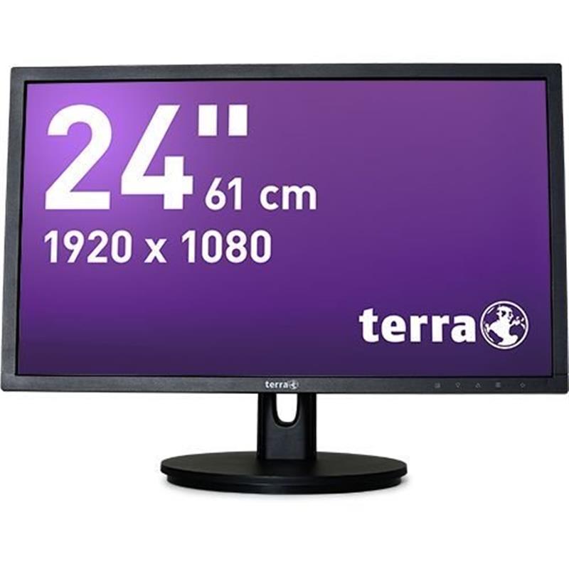 Terra Led Monitor 2435W HA zwart DP+HDMI Greenline Plus 24 inch